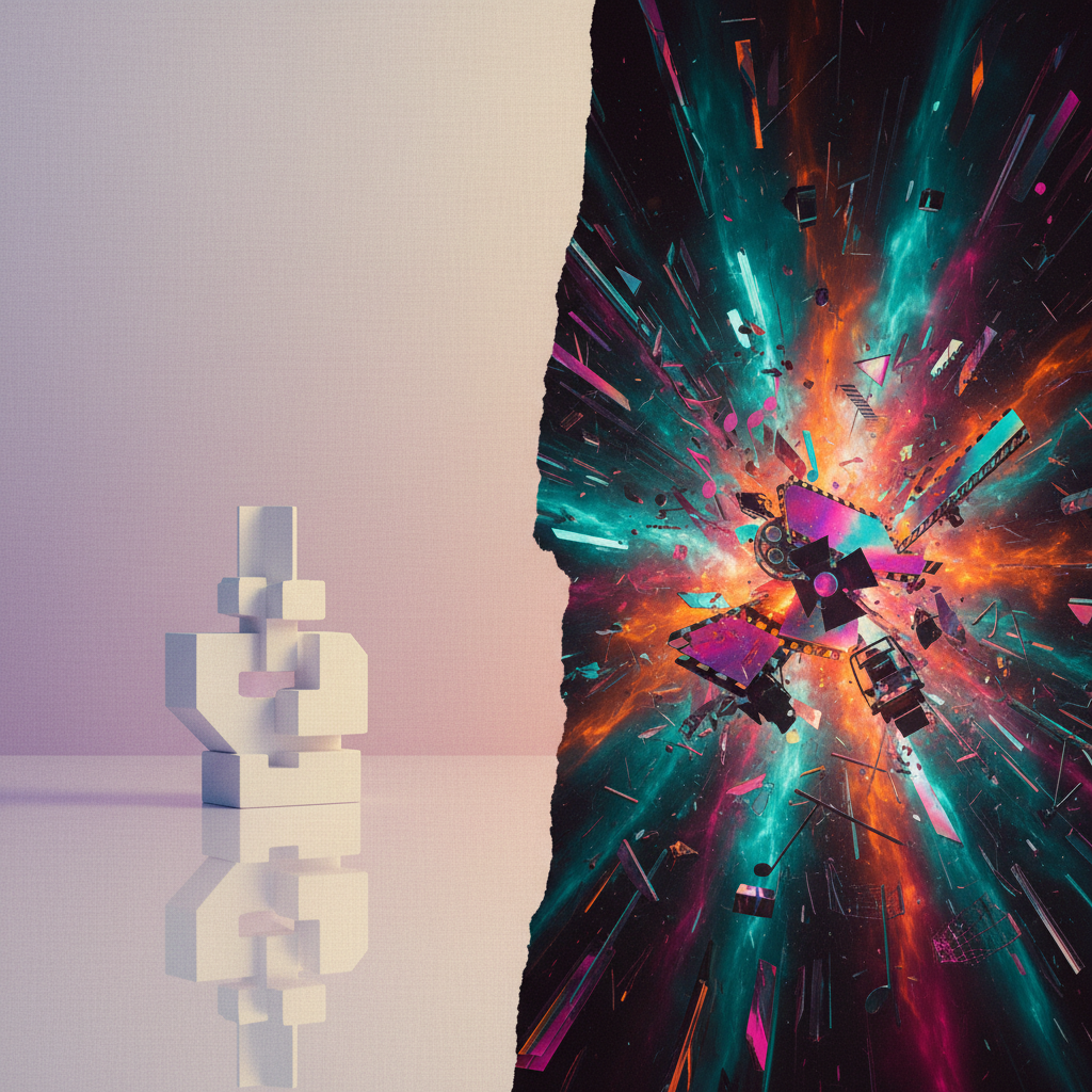 A split-screen comparison of a generic "clean" ad versus a high-impact, industry-specific entertainment ad