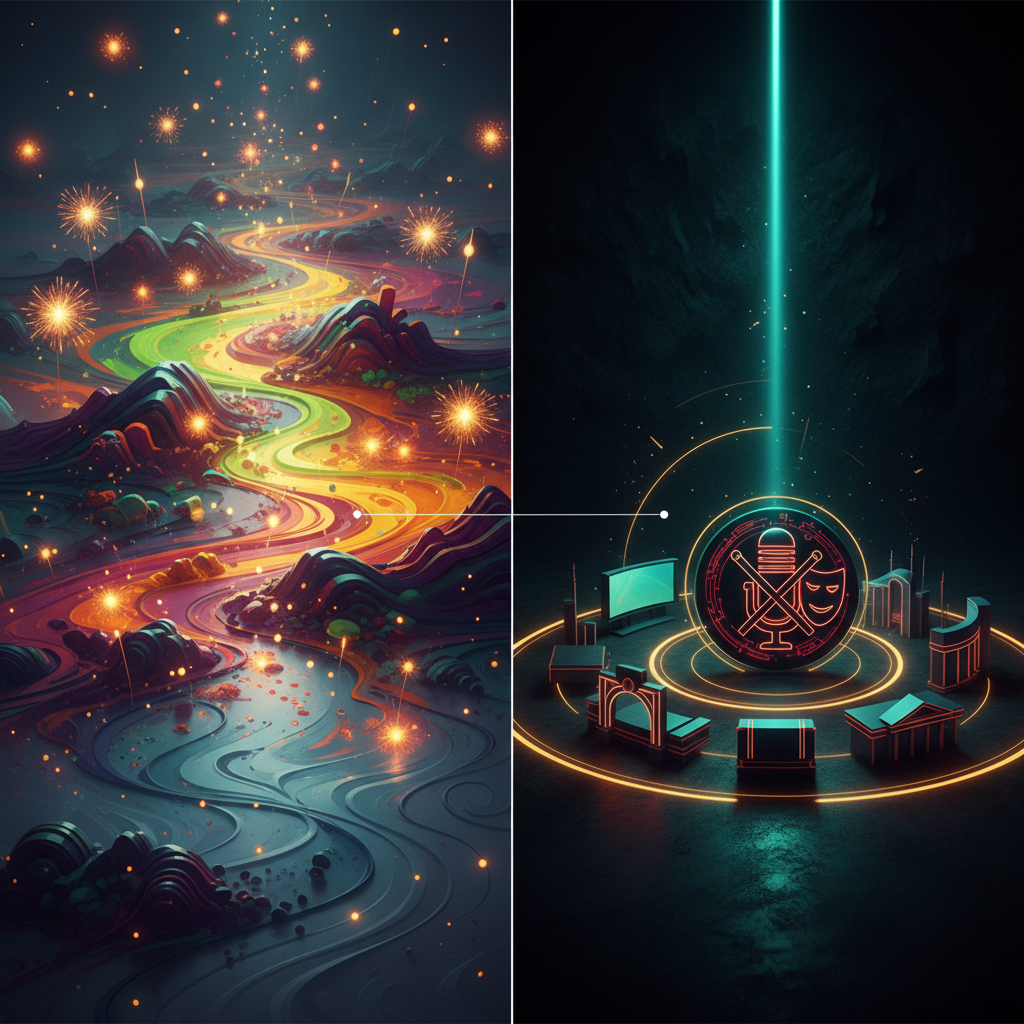 A comparison chart showing a generalist agency's broad, shallow impact versus a niche agency's deep, targeted results for entertainment venues