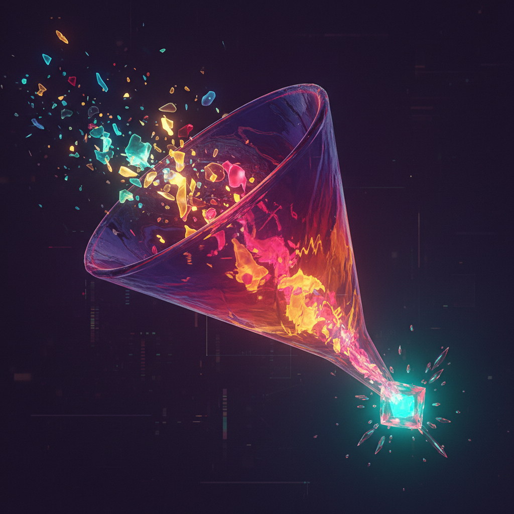 A graphic showing the funnel from broad, low-intent searches to narrow, high-converting "Book Now" keywords